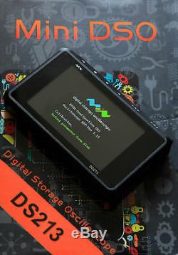 Mini Digital Storage Color Oscilloscope Metal Handheld Scope DSO 213 Nano Black
