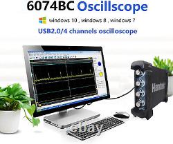 NEW Hantek 6074BC 4CH 1GSa/s 70Mhz Bandwidth PC Digital Storage Oscilloscope USB