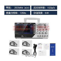 NEW Hantek DSO4204B Digital Storage Bench Type Oscilloscope 64K 4CH 200 MHz