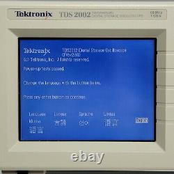 NICE EXCELLENT Tektronix TDS2002 Oscilloscope Portable 2 Channel 60MHz