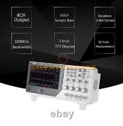 ONE Hantek DSO4104B Oscilloscope 100MHz 4Channels 1GSa/s + 64K Digital Storage