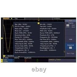 OWON SDS1104 Digital Oscilloscope 100MHz 4CH Sample Rate 1GS/s Portable MINT