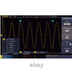 OWON SDS1104 Digital Oscilloscope 100MHz 4CH Sample Rate 1GS/s Portable MINT