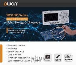 OWON SDS1104 Oscilloscope 4-CH Digital 100MHZ Bandwidth 1GS/s High Accuracy