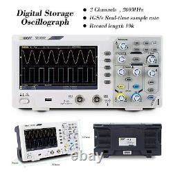 Oscilloscope Digital Storage 2 Channels 200Mhz Bandwidth USB 1GS/s LCD Screen