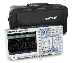 Peaktech P1356 Digital Storage Oscilloscope 60MHz 2 CH 1 GS/s DMM 25MHz AFG