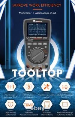 Scope Digital Multimeter Oscilloscope 40MHz 200Msps AC DC Tester HD Screen ET827