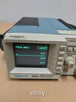 TEKTRONIX 222A Digital Storage Oscilloscope With Probes, See Photos