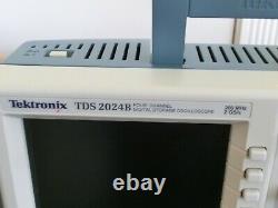 TEKTRONIX TDS2024B Digital Storage Oscilloscope w probes & USB Drive Tested