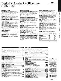 Tektronix 2201 Digital+Analog 20MHz, Two Channel Oscilloscope /w Storage Feature