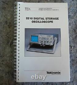 Tektronix 2210 Digital Storage Oscilloscope withOperators Manual