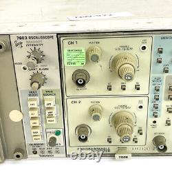 Tektronix 7603 Oscilloscope w 7D20 Dual Ch Programmable Digitizer Plug-In Module