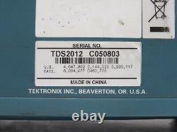 Tektronix TDS2012 Digital Storage Oscilloscope 100MHz 1GS/s 2-Channel 30W
