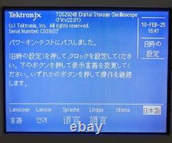 Tektronix TDS2024B Oscilloscope Digital 200MHz 2GS/s Operation confirmed Used Jp