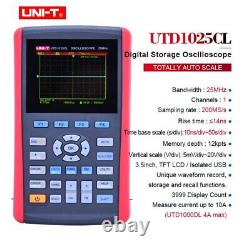 UNI-T Handheld Digital Storage Oscilloscopes 1CH/2CH AC DC Scopemeter USB Interf