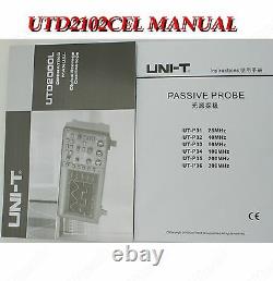 UNI-T UTD2102CEX 100MHZ Digital Storage Oscilloscope 1G Sa/s USB many languages