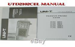 UNI-T UTD2102CEX 100MHZ Digital Storage Oscilloscope 1G Sa/s USB many languages