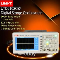 UNI-T UTD2102CEX Digital Storage Oscilloscope 2CH 100MHZ 1GS/s USB OTG Interface