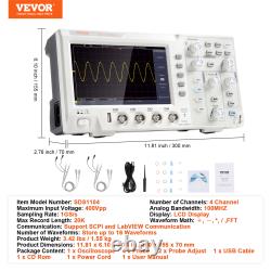 VEVOR 2-in-1 Handheld/Portable Digital Oscilloscope 2.5MS/S/1GS/S 1/100MHZ