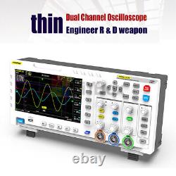 1014D FNIRSI Oscilloscope numérique avec stockage Générateur de signal à double canal 100MHz