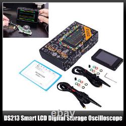 1x DS213 Oscilloscope numérique LCD intelligent 15MHz 100MSa/s Taux d'échantillonnage maximal