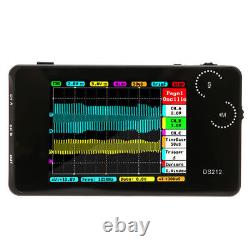 2 Canaux DS212 Oscilloscope de stockage portable numérique 1Mhz 10MSa/s avec kit de sondes