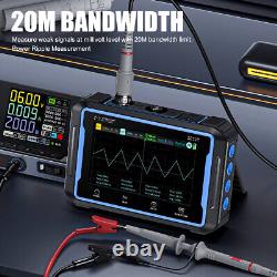 3 EN 1 FNIRSI-2C53P LCD Générateur de signal à 2 canaux Oscilloscope de stockage numérique