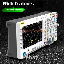 7 LCD FNIRSI-1014D Générateur de Signal à 2 Canaux Oscilloscope de Stockage Numérique