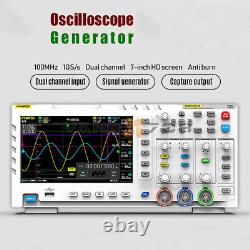 7 LCD FNIRSI-1014D Générateur de signal à 2 canaux Oscilloscope de stockage numérique