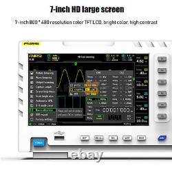 7 LCD FNIRSI-1014D Générateur de signal à 2 canaux Oscilloscope de stockage numérique