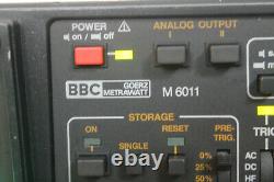 Bbc Goerz Metrawatt M6011 20 Mhz Oscilloscope De Stockage Numérique