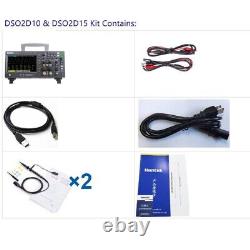 DSO2D15 7 Dans l'oscilloscope numérique TFT 2CH + 1CH 150M de bande passante avec source de signal