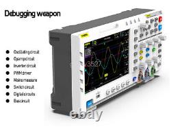 FNIRSI 1014D Générateur de signaux d'oscilloscope à double canal de stockage numérique 100 MHz