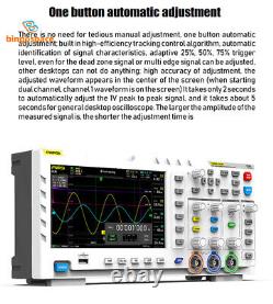 FNIRSI-1014D Générateur de signaux d'oscilloscope de stockage numérique avec écran LCD TFT 7 pouces et 2 canaux de 100 MHz