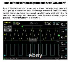 Fnirsi 1014d 7en Oscilloscope Numérique Tft Affichage LCD Dual Channels 1gb Stockage