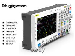 Fnirsi 1014d 7en Oscilloscope Numérique Tft Affichage LCD Dual Channels 1gb Stockage