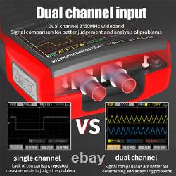 Générateur de signal oscilloscope 3 en 1, multimètre numérique, stockage des données de forme d'onde sur PC