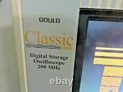 Gould Classique 6000 Digital Storage Oscilloscope 200 Mhz Avec Montage En Rack Support