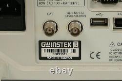 Gw Instek Gds-2102 100mhz 1gsa/s Oscilloscope De Stockage Numérique Testé Voir Video