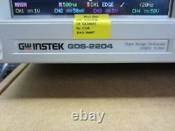 Gw Instek Gds-2204 Série 200mhz Oscilloscope De Stockage Numérique 4 Channel
