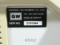 Gw Instek Gds-820c 150mhz Et25gs/s 2 Canaux Oscilloscope De Stockage Numérique