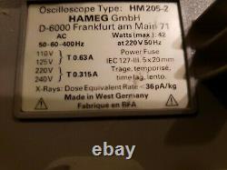 Hameg Hm205-2 Portée Numérique De Stockage Oscilloscope
