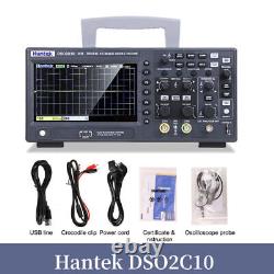 Hantek Dso2c10 Oscilloscope De Stockage Numérique 2ch 100mhz Bandwidth 1gs/s Samle Rat