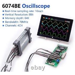 Hantek Pc Basé Usb Automobile Oscilloscope Diagnostique Numérique 4ch 70mhz 1gsa/s