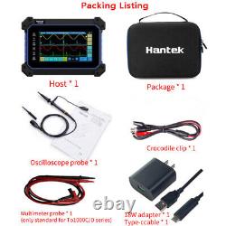 Hantek TO1112 TO1112C TO1112D Oscilloscope numérique à écran tactile 7 pouces 2 voies 110Mhz
