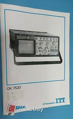 Itt Instruments Ox 7520 Metrix Oscilloscope De Stockage Numérique À Double Canal