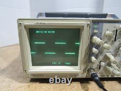 Kenwood Cs-8010 Oscilloscope De Stockage Numérique À Deux Canaux Testé Et Fonctionnel
