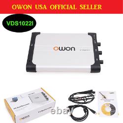 OWON VDS1022I Oscilloscope de stockage numérique USB pour PC avec isolation 25MHz 2+1 Ch 100MS/S
