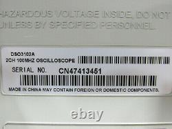 Oscilloscope De Stockage Numérique Dso3102a 100mhz 1gsa/s Avec Module N2865a