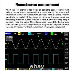 Oscilloscope de stockage numérique 1013D avec FFT, écran 7 pouces, 2 canaux, bande passante de 100 MHz et taux d'échantillonnage de 1GS/s